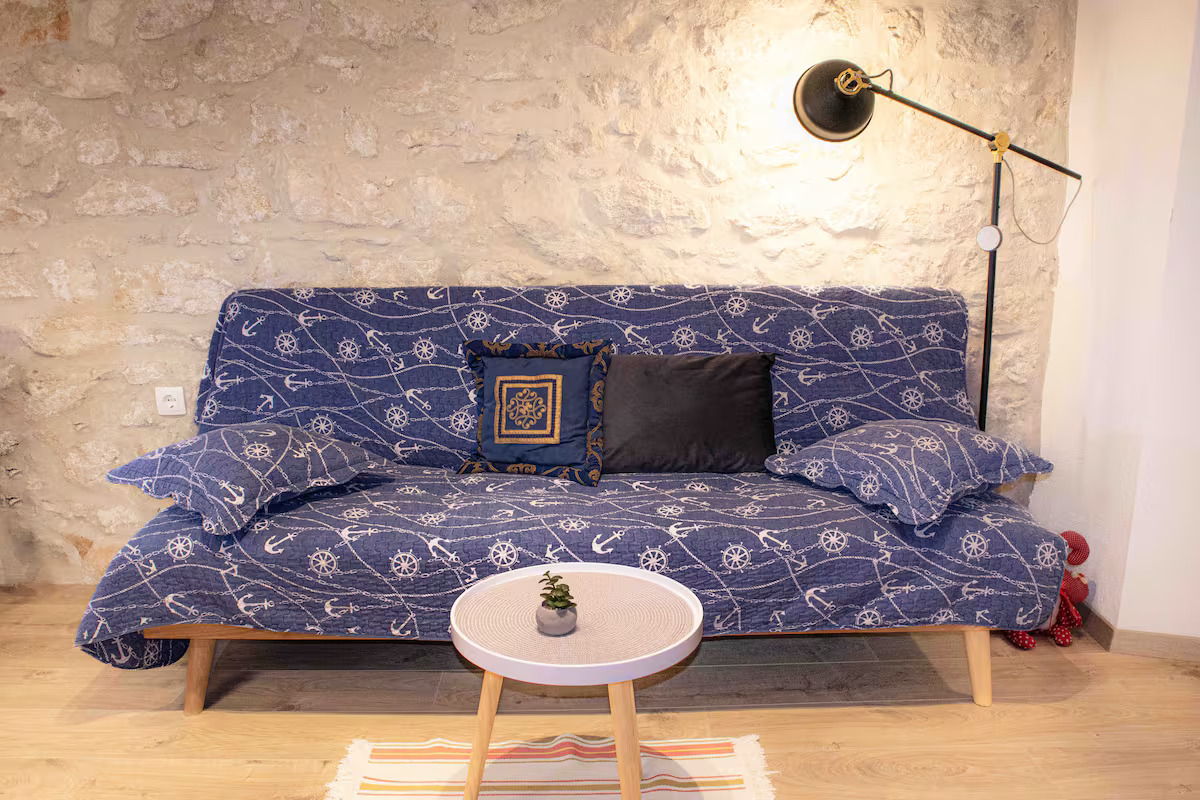 Living Room with Nautical Sofa